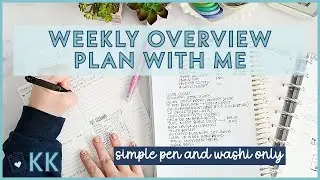 Plum Paper Functional Plan with Me Minimal Deco Pen & Washi Tape Only No Stickers Brain Dump Journal