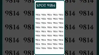 SPOT THE ODD NUMBER #shorts #viralshorts  #puzzle