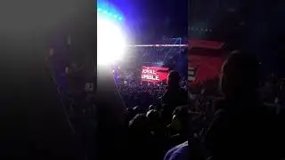 WWE Wrestler entrance when I went to WWE Royal Rumble
