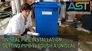Aquaculture Construction 101: Uniseal Pipe installation- How to easily get pipe through a uniseal!