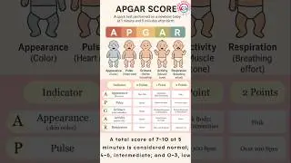 APGAR Score Explained | Newborn Health Check #medicaleducation