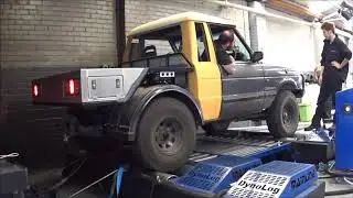 Land Rover Twin Turbo V8 Ute Project - First Dyno Tune