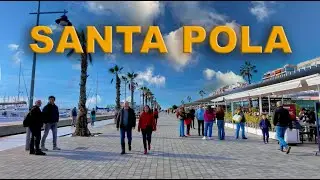 Santa Pola Walking Tour 🇪🇸 | Sunny Winter Day by the Sea