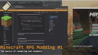 Learning how to make a Minecraft RPG mod - HUD elements #1
