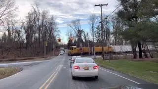 Earle NWS Freight Train Middletown, NJ 1/20/22 NICE HORN!