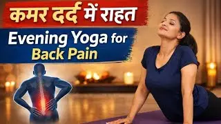 शाम की योगा | कमर दर्द (Back Pain) के लिए आसान योगासन#live #shorts #viral #yoga
