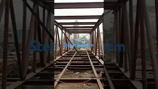Steel platform fabrication work progress #shortvideo #construction  #foryou