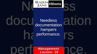 Rajen Jani #Shorts: Management Lesson-18