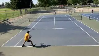 Playing 4.0 level Round Robin Tennis With Friends