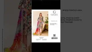 Gulljee Unstitched lawn 3pc collection 1600 oder to insta link in bio #shorts #lawn collection