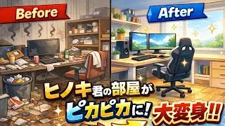ヒノキ君の汚部屋がピカピカに大変身！
