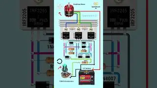 BLDC motor controller | DC motor speed controller circuit #diy #circuit