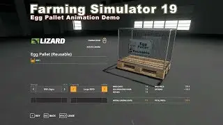 Egg Pallet Animation Demo - Farming Simulator 19