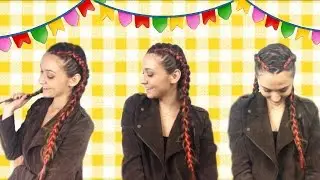 Tran&ccedil;a boxeadora com fitas - Festa Junina Vou de Tran&ccedil;a