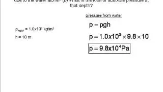 Pressure and Pascal's Principle animated physics problem solved 4