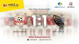 Tartu JK Maksimum - Tartu Ravens Futsal EM&Uuml; SK 1:1 (V&auml;ravad)