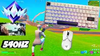 Rainy 75 ASMR🤩 Unreal Ranked 🏆 Satisfying Keyboard Fortnite 540 FPS Smooth 4K