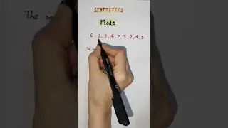 Mode || how to find Mode|| #statistics #maths #mathstricks #fammathszone #shorts