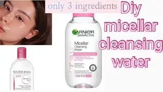 Diy micellar cleansing water how to make micellar water homemade cleanser easy to make🙄