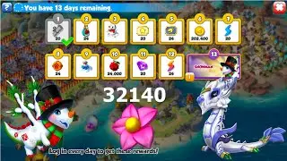 Finished Slopestyle and Porcelain Runner Event-Dragon Mania Legends | Snowman Daily Login Event