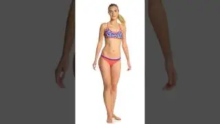 Funkita Women's Inked Tie Down Bikini Top | SwimOutlet.com