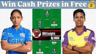MI-W vs UP-W Dream11 Prediction| MI-W vs UP-W Dream11 Team| MI-W vs UP-W Dream11| WPL Match No. 8|