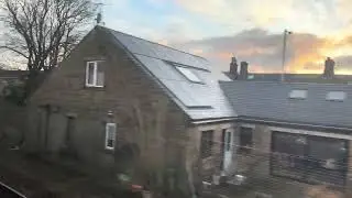 Passing Clitheroe on board Class 805 Avanti West Coast 