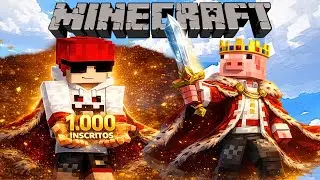 FIZ uma EST&Aacute;TUA do TECHNOBLADE no meu MUNDO SURVIVAL 👑 (Especial 1.000 INSCRITOS)