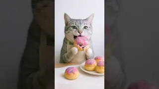 Cat Chef&rsquo;s Dreamy Cream Puffs 💗💙🐱 | Cute Dessert Animation