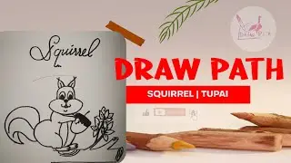 cara menggambar tupai | how to draw a squirrel | draw path