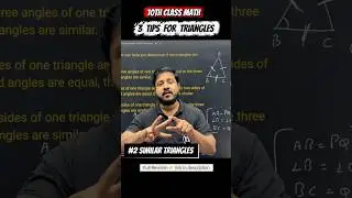 Class 10 Maths Chapter 6 Tips | Triangles Short Tricks for CBSE 2025 🔥#shorts #Triangles