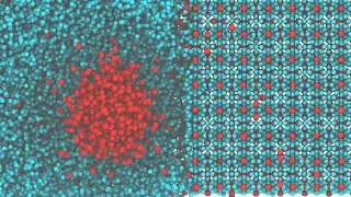 High-resolution video of hydrate/water interface in coarse-grained MD simulation
