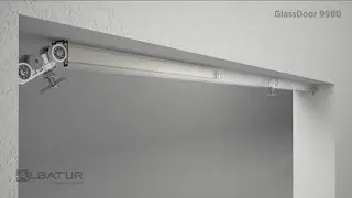 GlassDoor 9980 - Glass Sliding Door System Soft Closing Installation Pocket Door Version / 123-9980