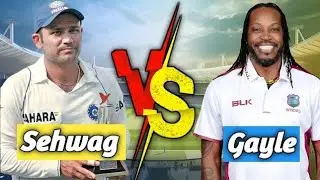 Virendra sehwag vs Cris Gayle 😈 odi carrier comparison 😈 #video 