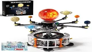 Dual Mode Spinning Solar System Space Building Kit STEM Model with Rotating Planets