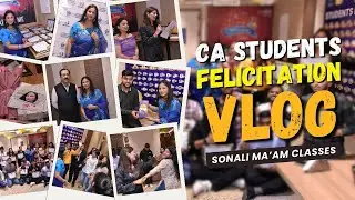 🎥 Must Watch Sonali Ma'am Classes CA Students Felicitation Ceremony vlog 🥰🥰 | Sonali Jain