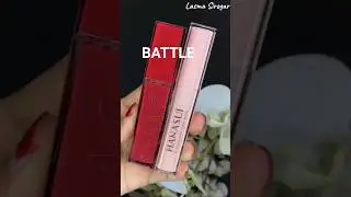 Bagusan mana?? Battle lip vinyl OMG vs Hanasui untuk bibir gelap. #hanasui #omg #shots