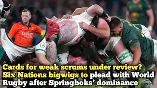 Cards for weak scrums under review? Six Nations bigwigs to plead with World Rugby after Springboks