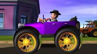 EL  Auto Bochinchero,ven a ver el Auto de Zenón con cuatro ruedas grandes.Video divertido de parodia