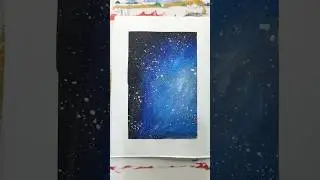 Quick galaxy #aestheic #galaxyart #gouachepainting #trending #viralvideo