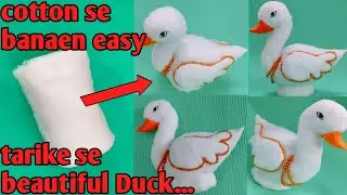 how to make cotton duck /art and craft / creativity with cotton / DIY / easy