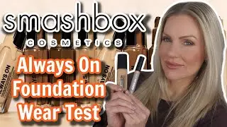 SMASHBOX ALWAYS ON SKIN-BALANCING FOUNDATION & HALO  4-IN-1 PERFECTING PEN CONCEALER \ WEAR TEST
