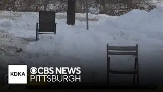 Pittsburghers break out the parking chairs after record snowfall
