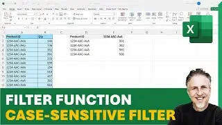 Excel FILTER Function - Case-Sensitive Filter | How to Perform a Case-Sensitive Filter in Excel