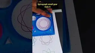 Spirograph Small gear - hole 9 design #spirograph #spirographdesig #shorts #design