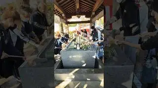 Chozuya/Small or Large Hand Water Basin || 手水舎 #shrine #japantravel #shorts