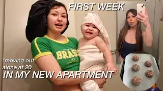 A WEEK IN MY LIFE: moving out alone at 20, baby's morning routine, & target haul!!