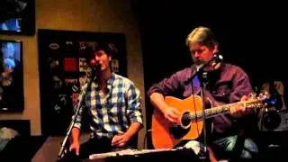 Caleb Banks singing Hallelujah, accompanied by Hugh Banks on guitar