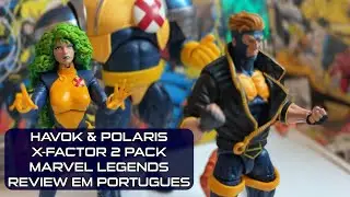 (PT-BR) HAVOK & POLARIS 2 PACK X-FACTOR MARVEL LEGENDS