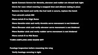 AV64 Avistar Final Checklist